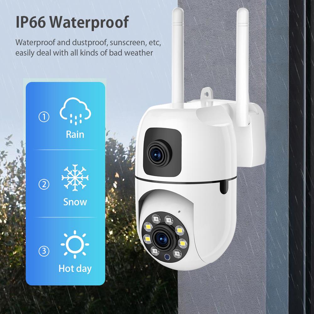 AIOOK Venkovní bezdrátová kamera HD 4MP zařízení Vodotěsné Automatické sledování Humanoid WiFi PTZ Camara Vigilancia Wifi