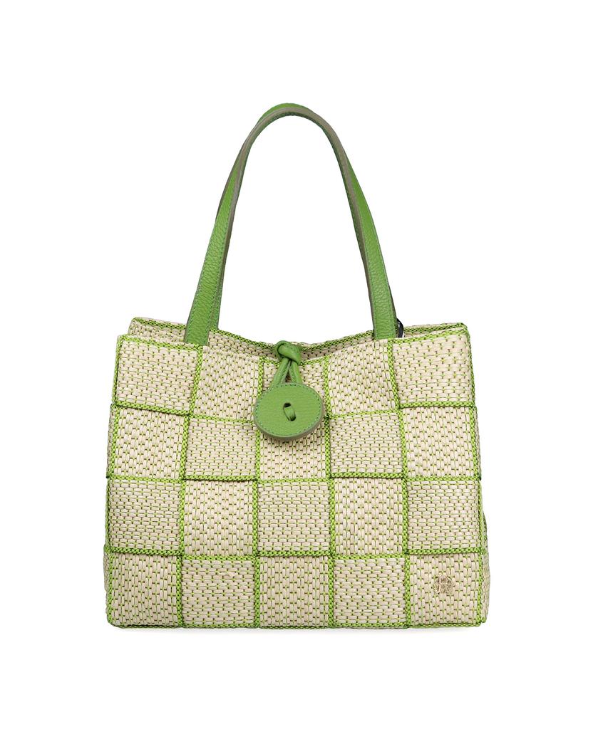 Karis Montappone Felice Raffia Tote Bag Woven Bag Weaving Bag Woven Bag