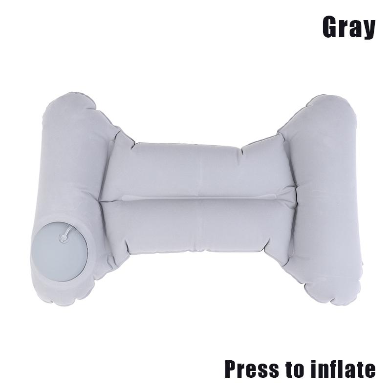 Inflatable Travel Nursing Waist Pillow, Blow Up Lumbar Body Back Support Pillow For Airplane Long Flight Journey Travel Airplane