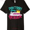Boating Captain Pontoon Queen T Shirt Boat S Vintage Washed Top For Everyday Wear Soft Stylish Homme Casual Graphic