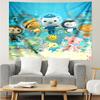The-Octonauts Print Tapestry, Backdrop, Easy Setup, Ideal for Bedroom, Office & Living Room, with Aesthetic Wall Hanging Decor.
