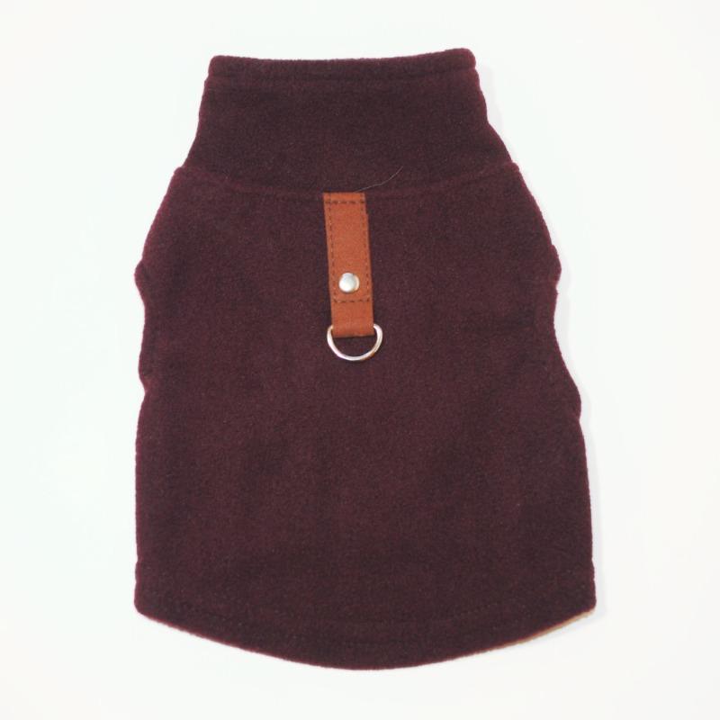 Pet clothes, dog autumn and winter fleece traction buckle, color