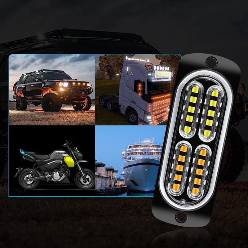 Universal 20Led Dc12-24V Warning Lights Beacon Emergency Hazard Marker Grille Lamp Bar Tow Truck Trailer Flashing Strobe Lamp