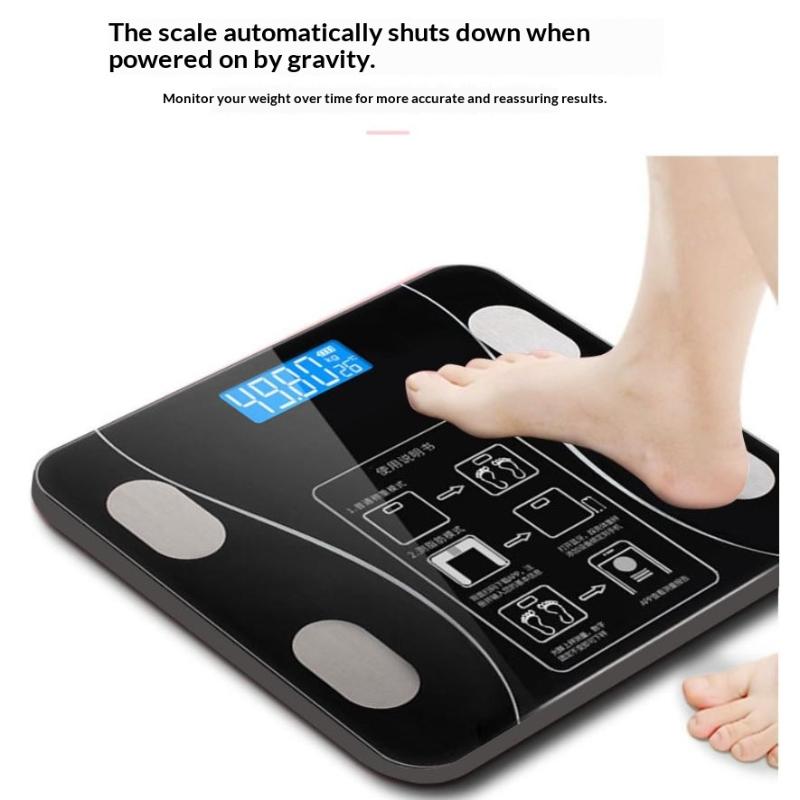 Gewichtswaage Bluetooth Wiederaufladbar Elektronisch Intelligent Gewichtsverlust Körperfettwaage Waagen