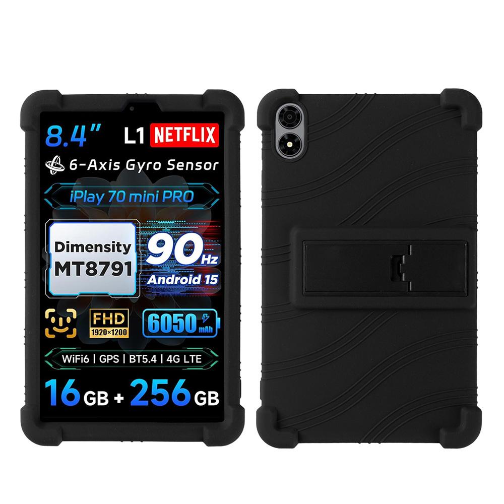 For Alldocube iPlay 70 mini Pro  8.4   Case Shockproof Kids Friendly Cover Soft Silicon Stand Protective Shell iPlay 70 mini Pro чёрный