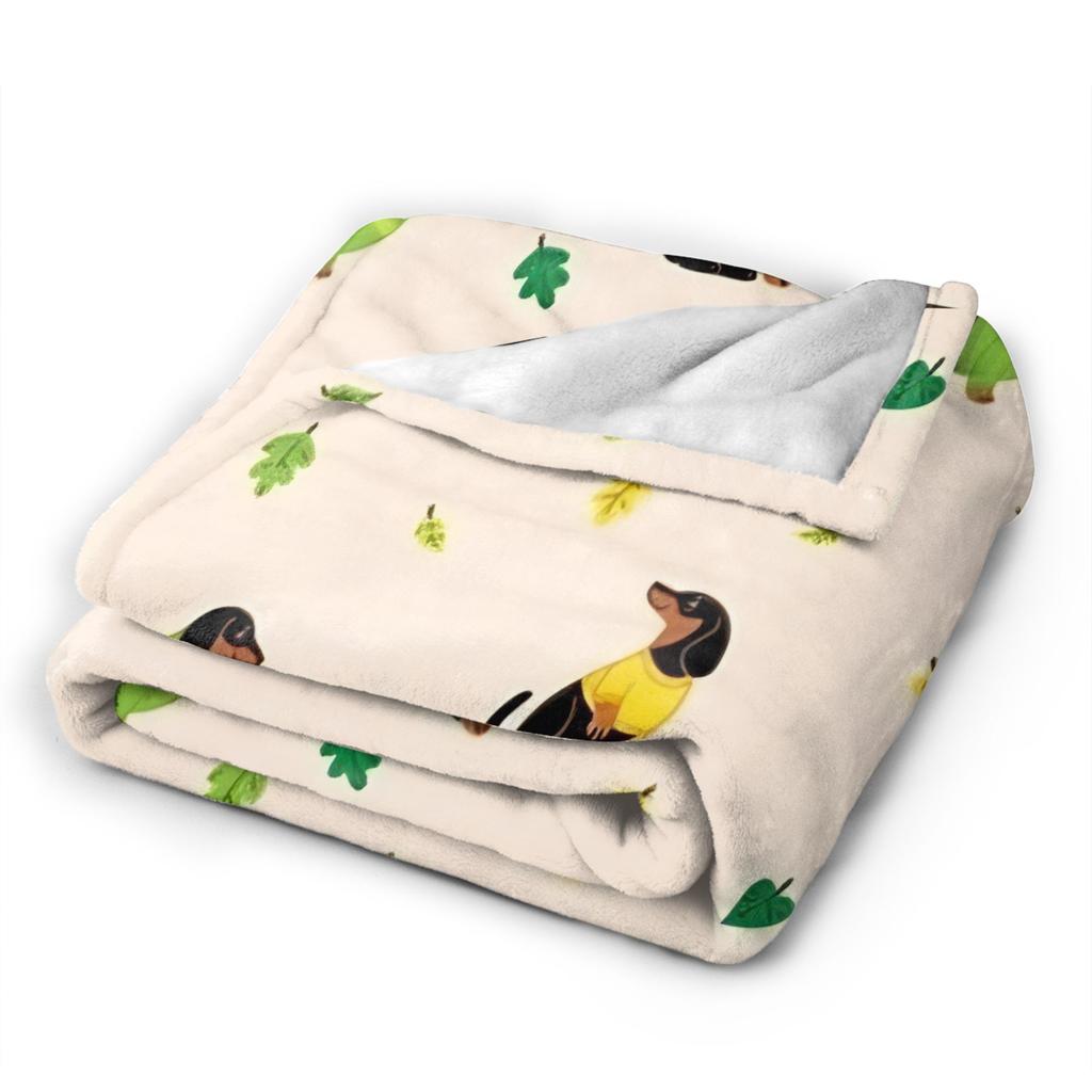 Dachshund Flannel Blanket Dogs Animal Awesome Throw Blanket for Home Hotel Sofa 125*100cm Rug Piece
