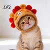 Pet Social Media Content Prop Cute Hedgehog Cat Hat, Plush Cozy Adjustable Fit, Soft Headwear Funny Hat for Cats, Puppies, Small Dogs Fashion