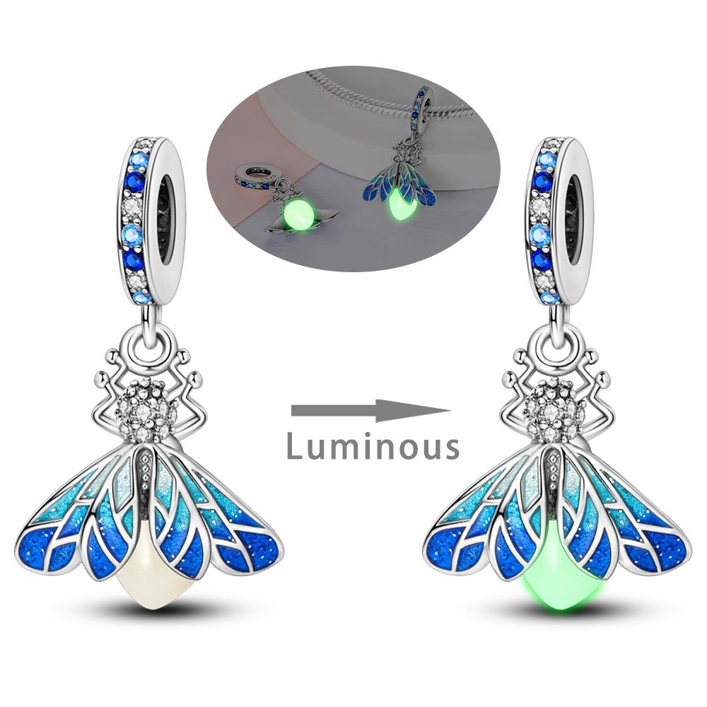 Copper Charms Snowman Penguin Lucky Cat Firefly Camera Beads Pendants Fit Original Bangle Bracelet Charm Diy Jewelry Gift