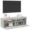 VidaXL TV Furniture with LED Lights 2 Pcs, Television Cabinet, Living Room TV Stand, Low Cabinet Living Room 804418