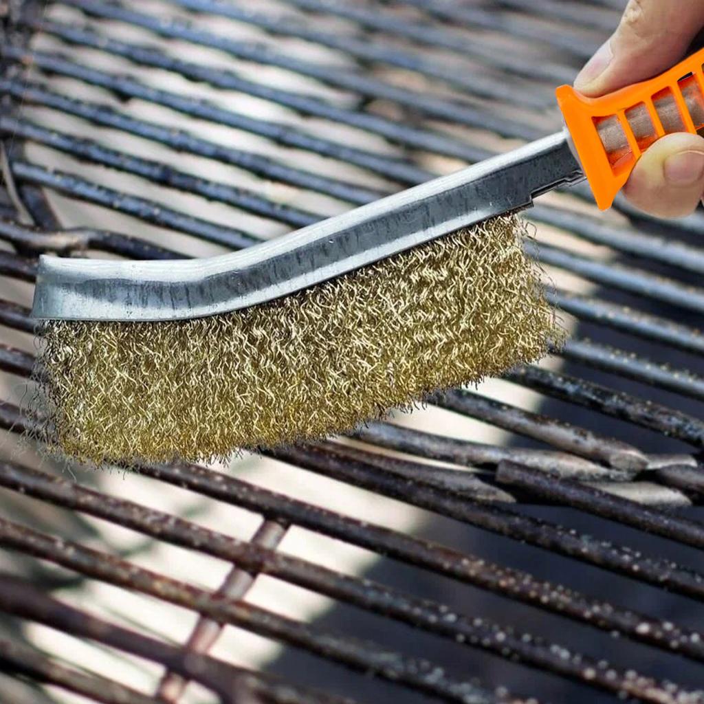 Zestaw szczotek drucianych z rękojeścią 3 szt. 24 cm