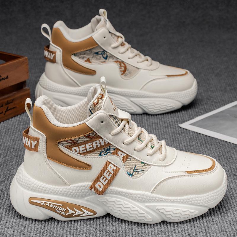 Autumn new breathable high-top sports shoes platform casual running dad shoes 39