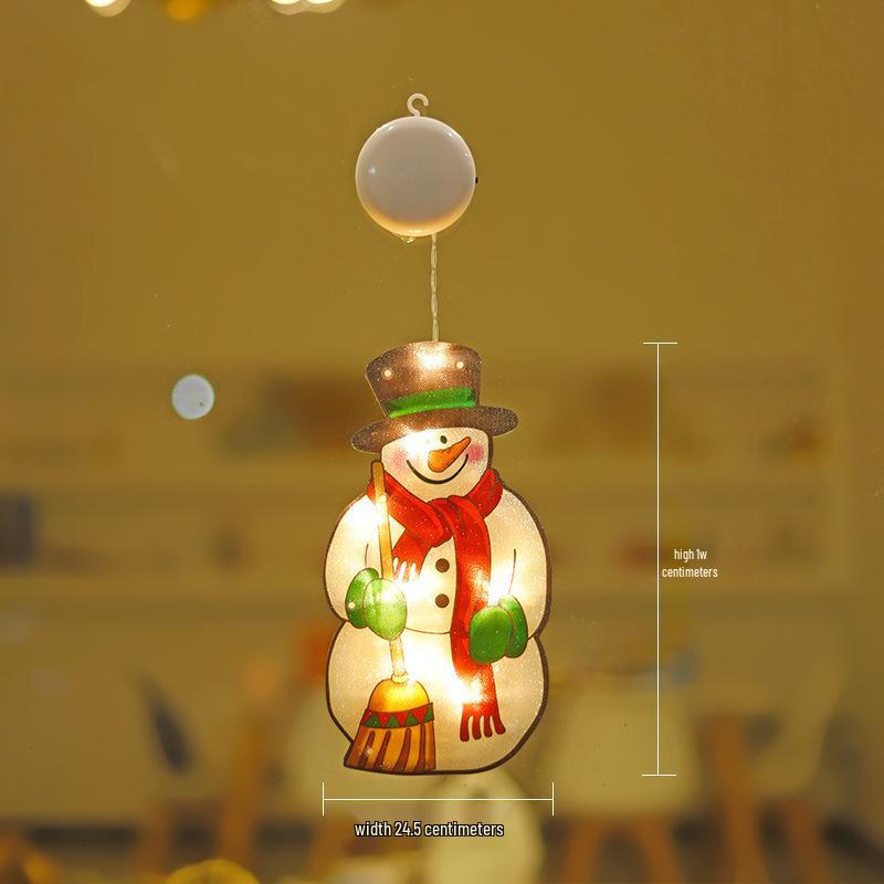 Grenzüberschreitende Weihnachts-Saugnapflichter: Weihnachtsmann, Rentier & Baumdekorationen für Schaufenster und Feiertagsatmosphäre