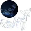 Renne LED avec traîneau - SPRINGOS - 288 LED - 210 cm - Blanc froid - IP44