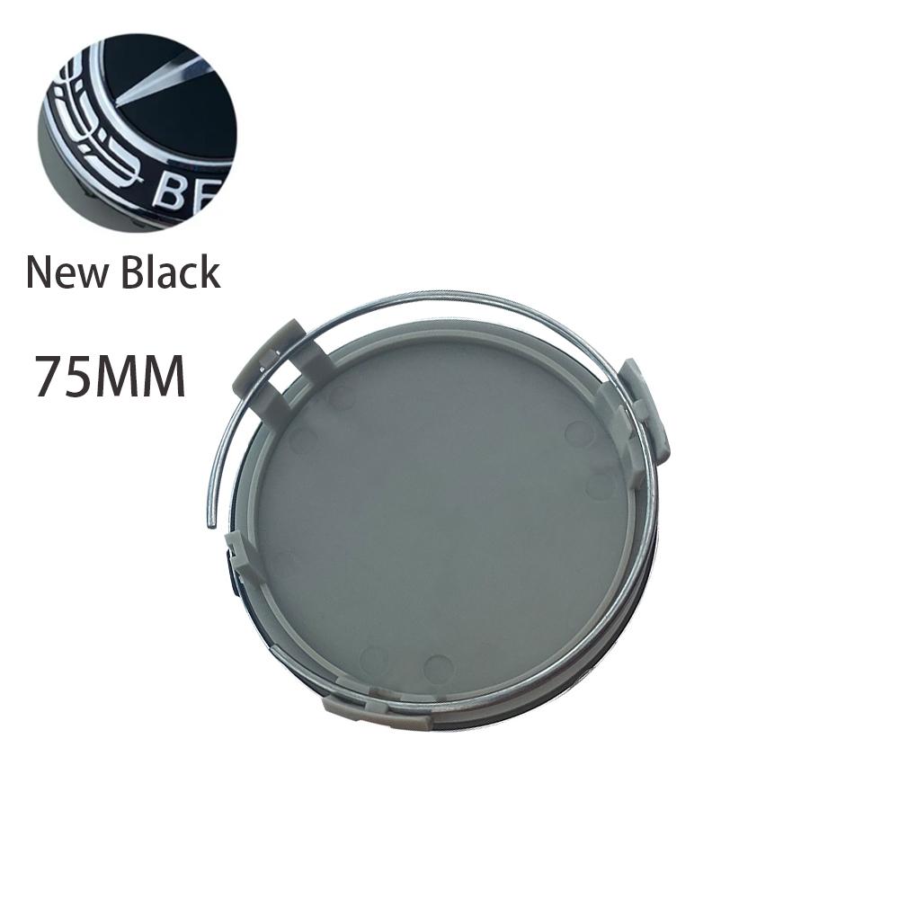 

2025 Hot Car Sticker 4pcs 75mm Car Wheel Center Logo Hub Cap For Mercedes Benz W211 W205 W213 W203 C218 A207 CLA CLS E Class acc