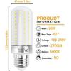 Ampoule LED - HZSANUE - E27 - 26W - 2900 Lumens - Blanc Froid 6000K - Pack de 3