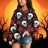 Kids Halloween Casual Printed Hoodie for Boys and Girls