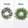 Purpler Flower Wreath Artificial Summer Wreath for Front Door Farmhouse Wedding Garden Indoor and Outdoor Decorations