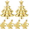 Iron Christmas Tree Napkin Rings Decorative Tableware Accessories For Seasonal Celebration Desktop Decoration