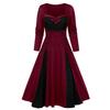 Party Dress Lace Warm Elegant Big Hem Autumn Party Dress for Stage Show