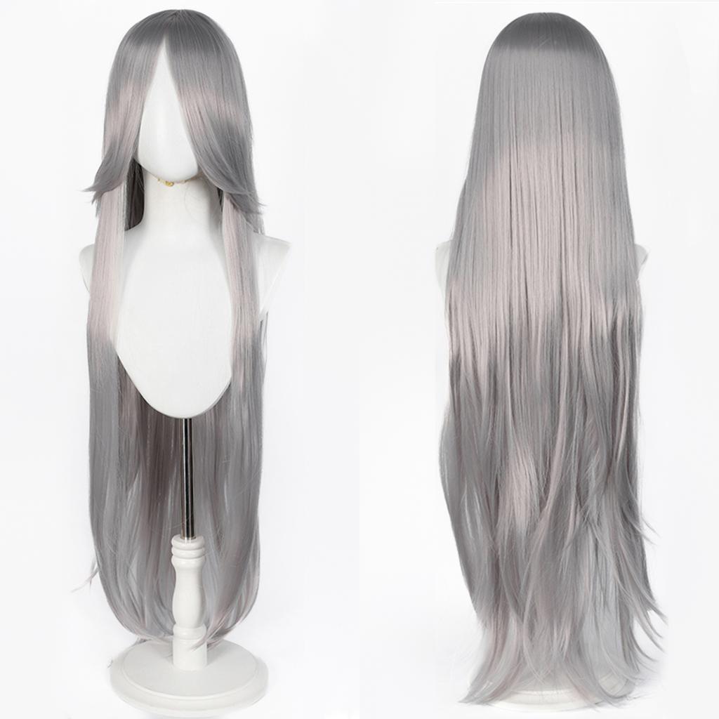 Parrucca Cosplay Lunga Dritta 100CM Multicolore Rosa Biondo Nero Parrucca Costume Anime Parrucca Cos Sintetica Universale Parrucca per Uso Quotidiano Feste