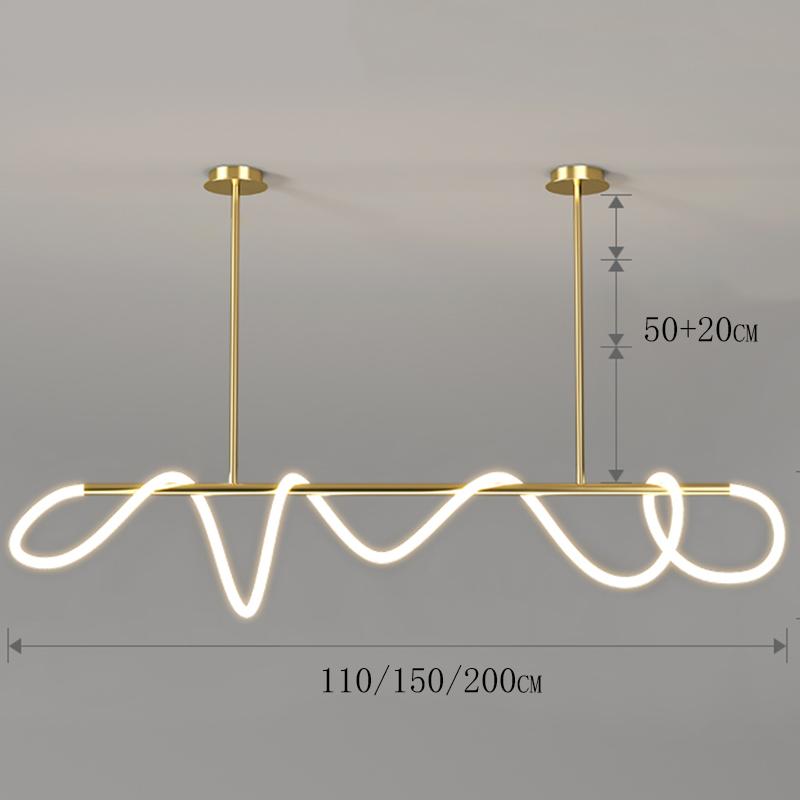 Modern art home decor led lights pendant light lamps for living room Chandeliers for dining room hanging light indoor lighting