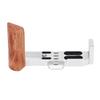 Wooden L Shape Handle Grip Fit for G7XII G7XIII Camera with Quick Release Baseplate Hand Grip Holder