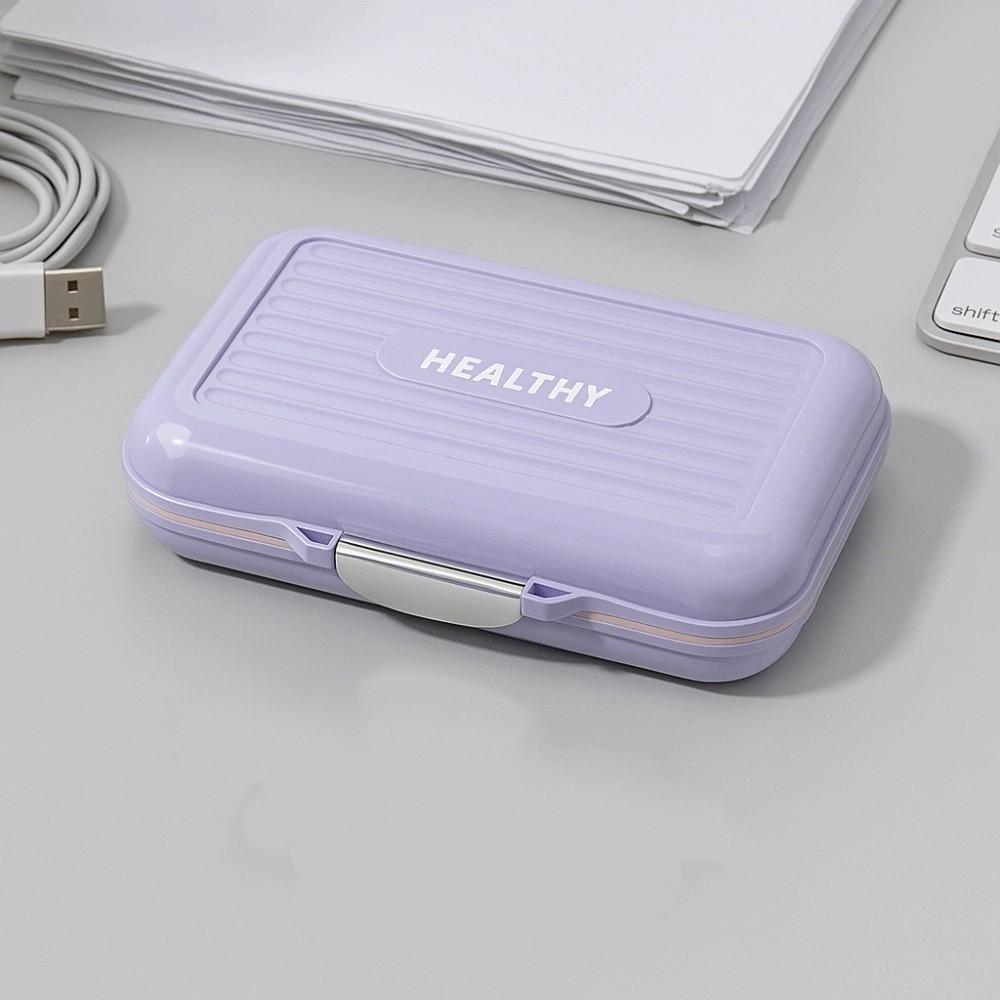 Large Capacity 7 Day Pill Box Sealed Pill Storage Box Portable Pill Container  Office