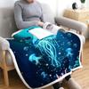 3D Flannel Warm Comfort Light Toss Multi-Size Magic Blanket Home Office Travel Bed Sofa Washable Blanket