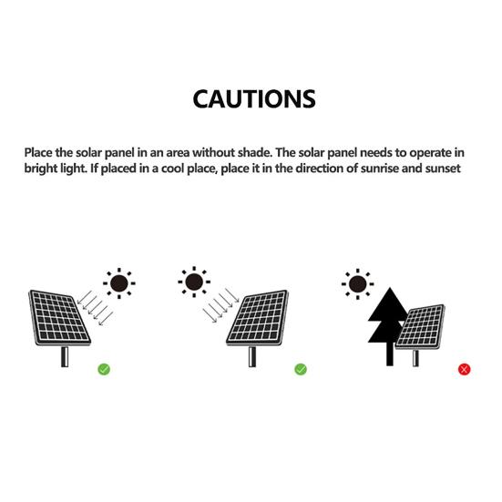 Solar Panel Fan High Conversion Efficiency Strong Airflow Low Noise