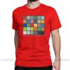 Herren Color Checker Tabelle T-Shirt Vintage Baumwolle T-Shirt Kurzarm Fotograf T-Shirt Rund
