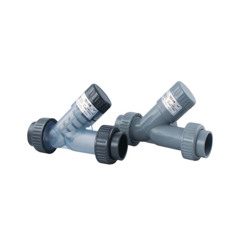 High-Efficiency Transparent PVC Y-Type Filter Fittings