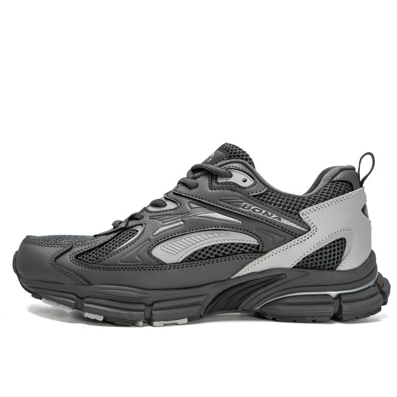 BONA New Designers Popular Action Leather Men Sneakers Outdoor Casual Shoes Fashion Man Leisure Footwear Walking Shoes Soft