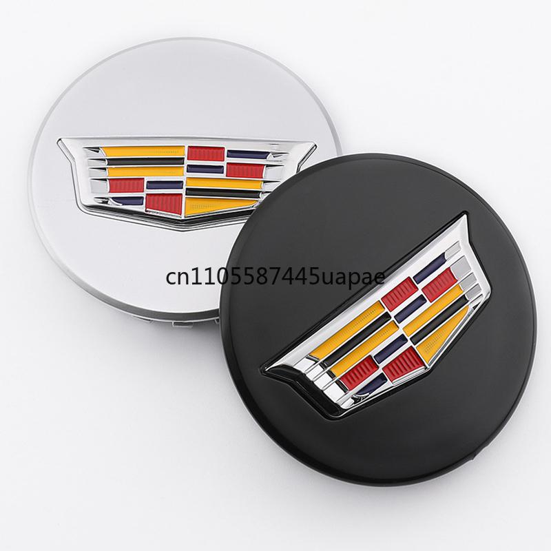 Tapas Centrales de Rueda 66mm 4 Piezas Accesorios para Cadillac Escalade XT5 XT6 CT5 CT6 XTS CT4 Emblema de Neumático de Coche Estilo de Coche