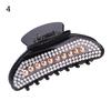 Elegant Women Rhinestone Faux Pearl Hair Claw Hairpin Ponytail Holder Accessory
