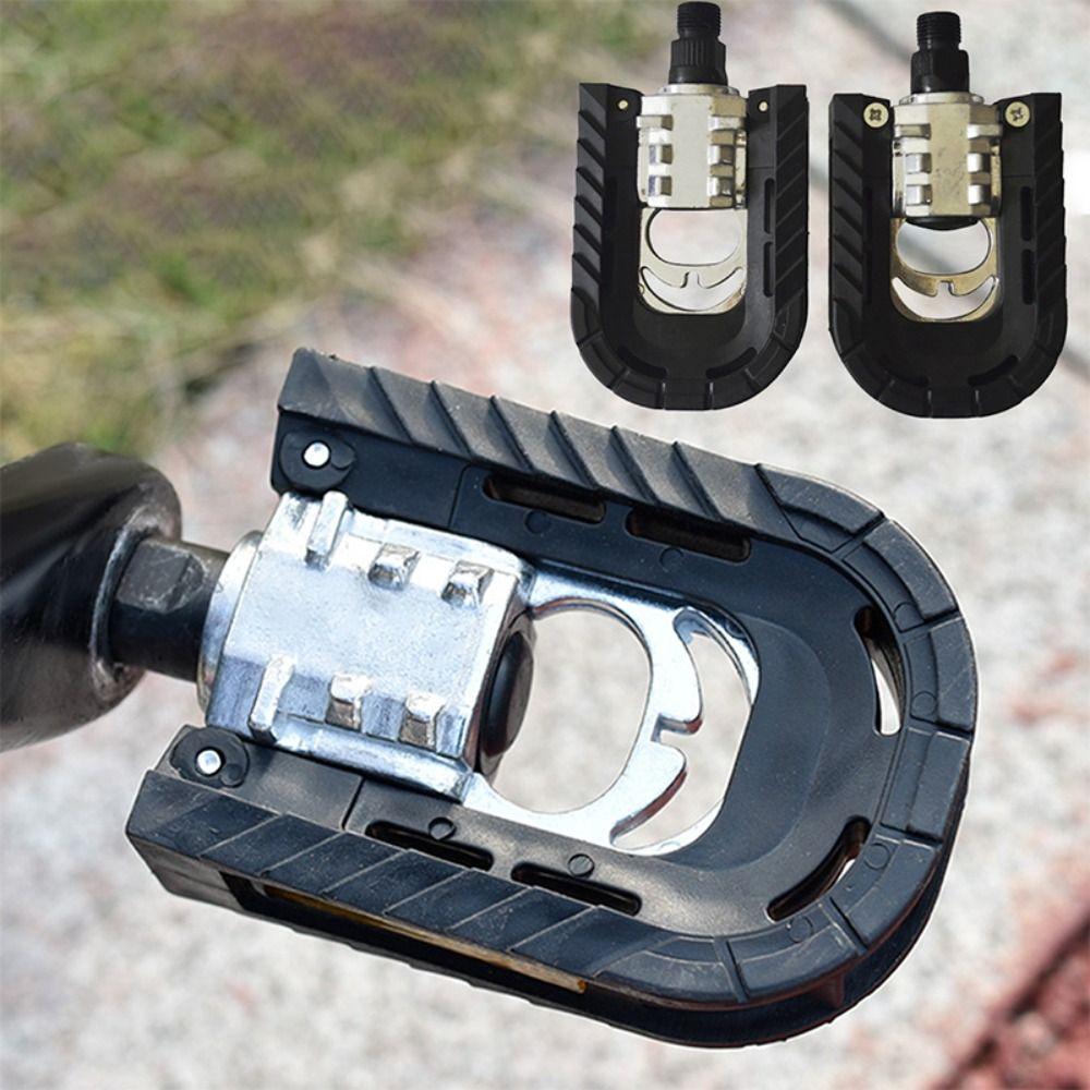 14mm Thread Bicycle Pedal Aluminum Zinc Zinc Alloy Folding Pedal Bike Cycling Accessories