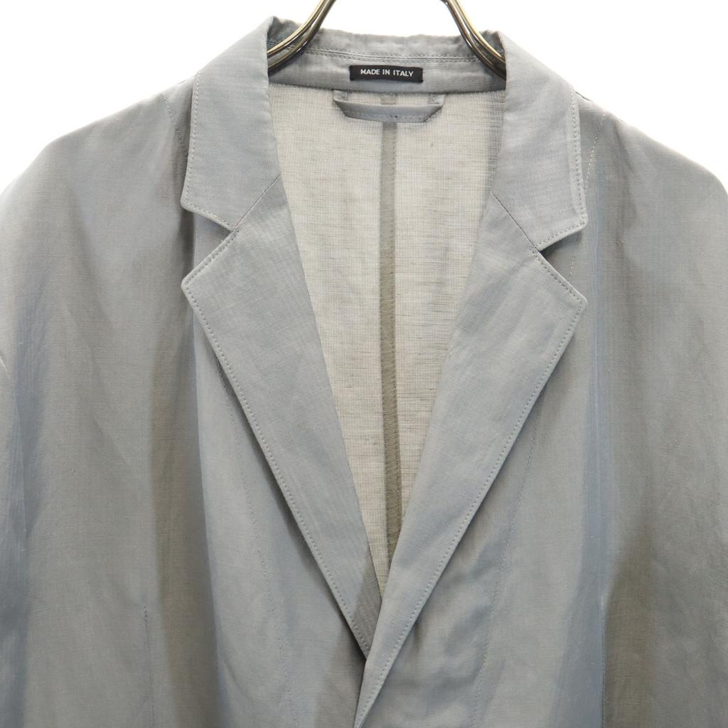 Giorgio Armani Made In Italy Linen Blend Herringbone Pattern Tailored Jacket Men's Used