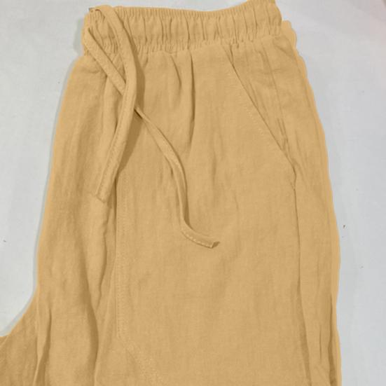 Mid-Rise Elastic Waistband Drawstring Men Shorts Pockets Straight Wide Leg Knee Length Solid Color Loose Fitness Beach Shorts Sportwear