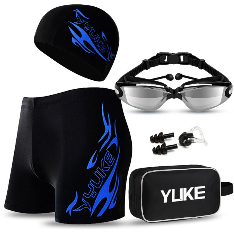 Men's Swimming Suit Men's Plus Size Swimming Trunks Swimming Goggles Swimming Trunks Boxers Swimming Suit