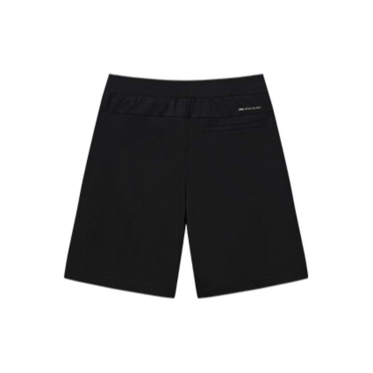 Fila Solid Color Knitted Casual Breathable Five-Point Shorts Men Shorts Black F11M227603FBK