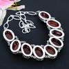 Carnelian Gemstone Handmade 925 Sterling Silver Jewelry Necklace 18" KG-1641
