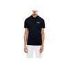 Emporio Armani EA7 Color Block Logo Button Short Sleeve Polo Shirt Men Tops Dark-Blue 7M000168-AF13755-UB102