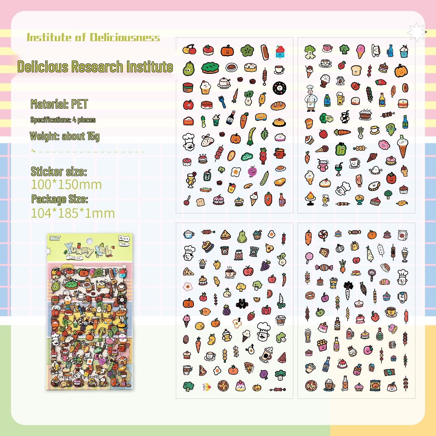 Yue Zhen Mood Stickers: Waterproof, Stick-and-Play Journal Stickers for Kids with Fun Designs.