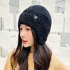 Fashion Warm Windproof Earflap Winter Hat Knitted Winter Knitted Beanie Soft Material Knit Ski Hat Outdoor Activities