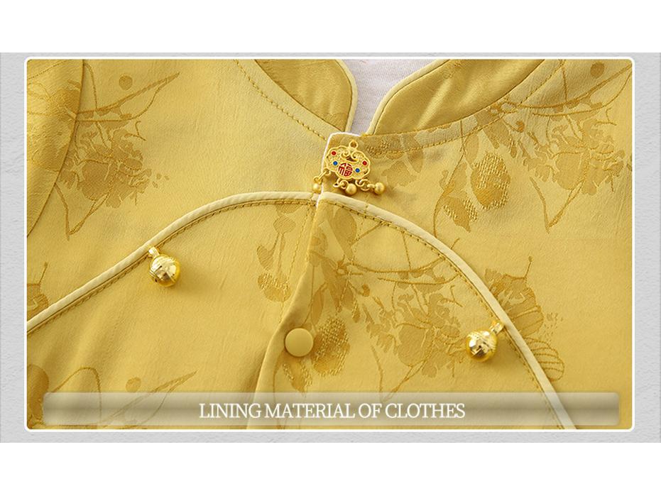 2025 Chinese Style Hanfu Romper for Baby's Hundred Days Celebration