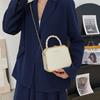 Fashion Designer Metal Square Bag Ladies Small Cell Phone Chain One Shoulder Crossbody Purse Box Evening Print Classical Solid
