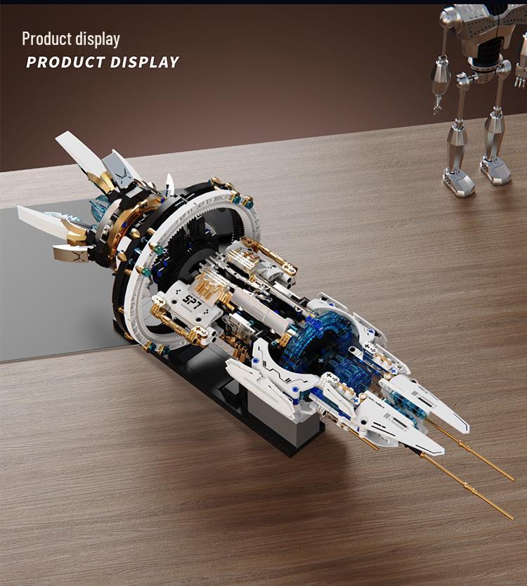 Tuomu T2015 Raumschiff Drei-Körper Puzzle Bausteine Spielzeugmodell 8+