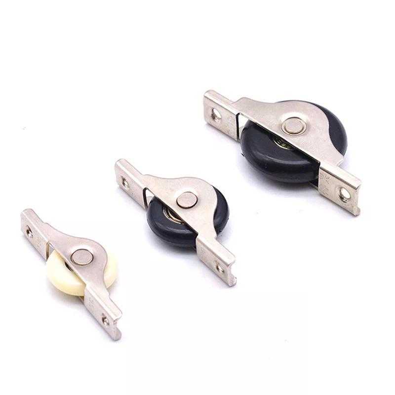 Steel Mute Wheel Sliding Door Wheel Cupboard Groove Load-bearing Nylon Pulley Wardrobe Wheels Furniture Hardware Accessories