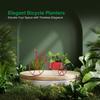 Cycle Shaped Metal Plant Stand for Indoor & Outdoor Use, Decorative Planter Pot for Flowers & Ornaments,