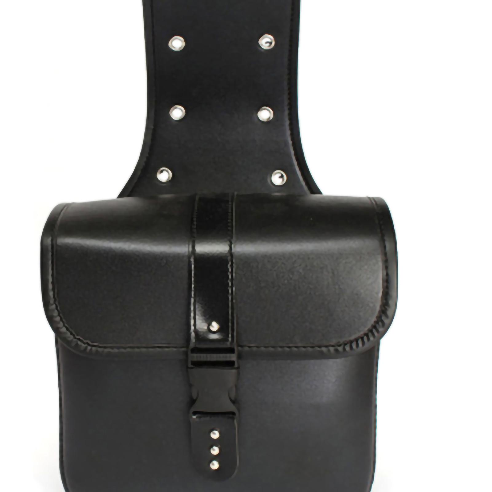 

1 пара мотоциклетных боковых сумок из ПУ кожи, водонепроницаемые кофры, модификация автомобиля, подвесные сумки, коричневые чёрный