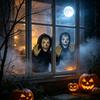 Halloween  Peeper Freak Halloween Decoration Clown Indoor Outdoor Window Stickers for Spooky House Party Scares